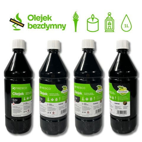 Paliwo olej do lamp, pochodni i świec 1,0L JABŁKO Paliwo olej do lamp, pochodni i świec 1,0L JABŁKO