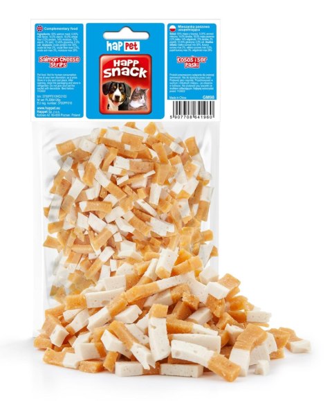 GM98 Łosoś i ser paski 100g GM98 Łosoś i ser paski 100g
