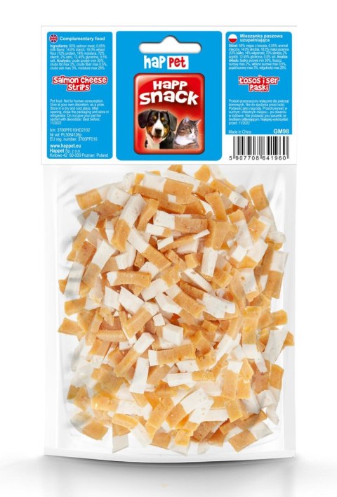 GM98 Łosoś i ser paski 100g GM98 Łosoś i ser paski 100g