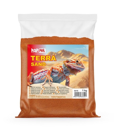 Piasek do terrarium Happet czerwony, 1kg Piasek do terrarium Happet czerwony, 1kg