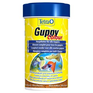 TETRA Guppy Colour 100 ml pokarm płatki dla gupików wzmacniający ubarwienie (T197275)