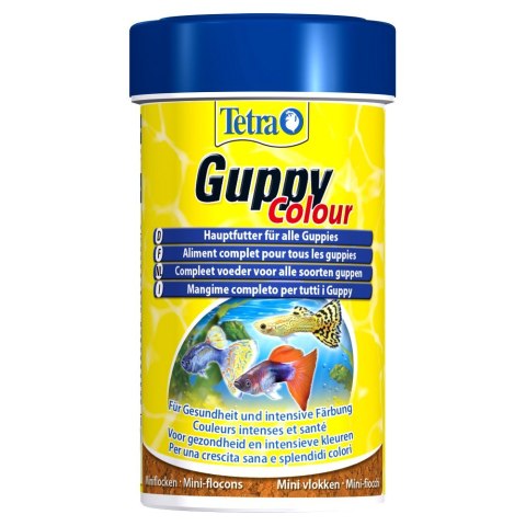 TETRA Guppy Colour 100 ml pokarm płatki dla gupików wzmacniający ubarwienie (T197275)