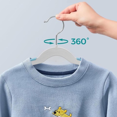 Wieszak KIDSI komplet 30 sztuk szaro-niebieski