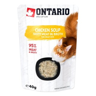 ONTARIO Cat Soup Chicken with vegetables opak. 12x40g (213-31310)