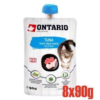 ONTARIO Kitten Tuna Fresh Meat Paste opak. 8x90g (213-527081)