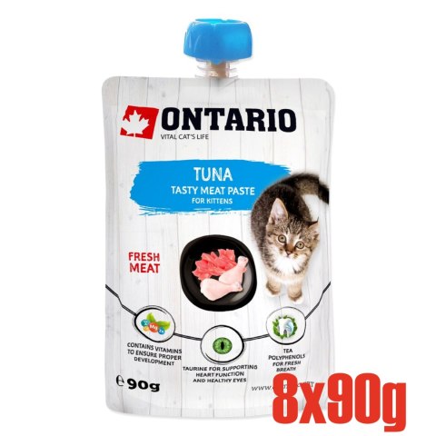 ONTARIO Kitten Tuna Fresh Meat Paste opak. 8x90g (213-527081)