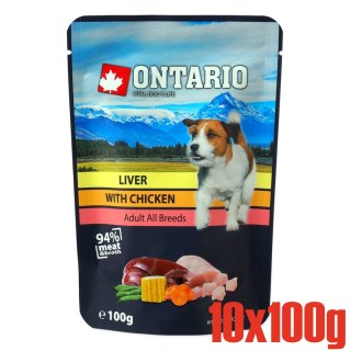 ONTARIO saszetka wątróbka z Kurczakiem w rosole opak. 10x100g (214-30330)