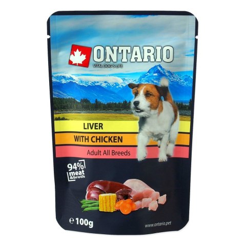 ONTARIO saszetka wątróbka z Kurczakiem w rosole opak. 10x100g (214-30330)