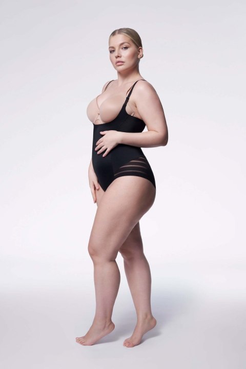 Body 119 Mesh Body Open Biust Czarne