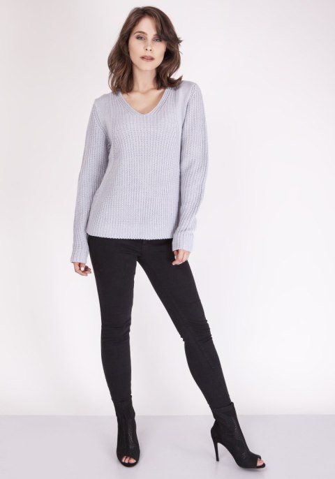 Sweter Victoria SWE 123 Jasny szary Sweter Victoria SWE 123 Jasny szary