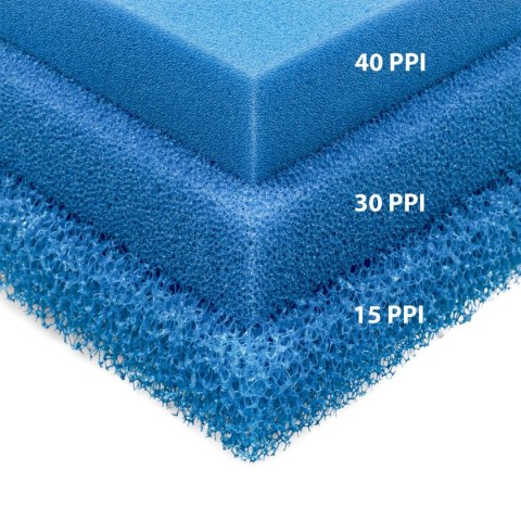 Gąbka do filtra średnioziarnista 30ppi 25x25x5cm Happet Gąbka do filtra średnioziarnista 30ppi 25x25x5cm Happet