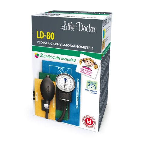 LD-80 Ciśnieniomierz mechaniczny-pediatryczny + 3 mankiety dziecięce