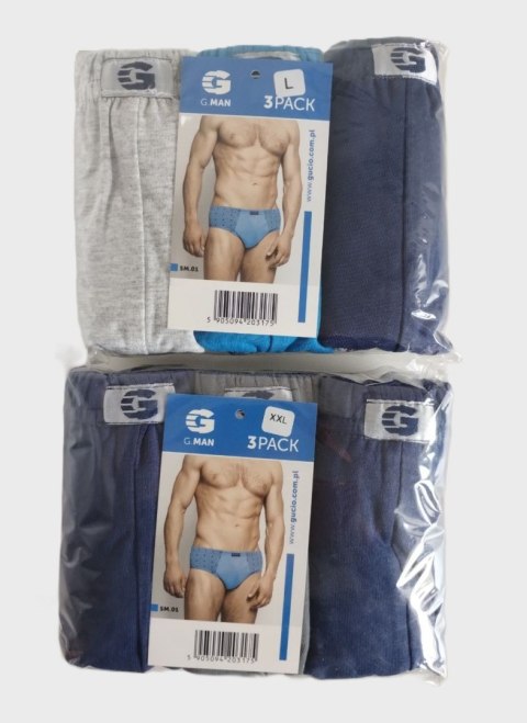 SLIPY MĘSKIE 3-PACK GUCIO SLIPY MĘSKIE 3-PACK GUCIO
