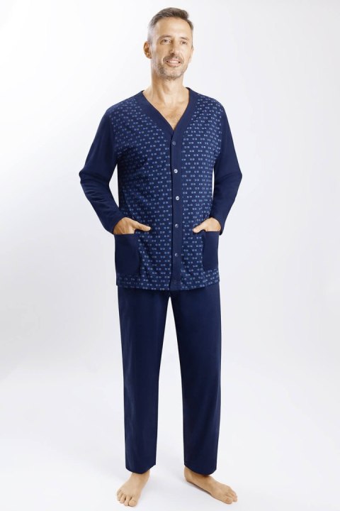PIŻAMA MĘSKA ROZPINANA DR R.4XL-5XL GUCIO PIŻAMA MĘSKA ROZPINANA DR R.4XL-5XL GUCIO