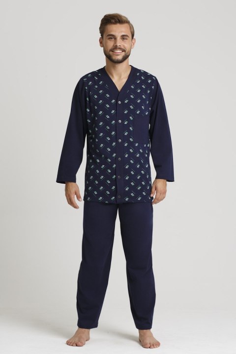 PIŻAMA MĘSKA ROZPINANA DR R.4XL-5XL GUCIO PIŻAMA MĘSKA ROZPINANA DR R.4XL-5XL GUCIO