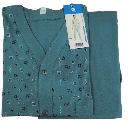 PIŻAMA MĘSKA ROZPINANA DR R.4XL-5XL GUCIO PIŻAMA MĘSKA ROZPINANA DR R.4XL-5XL GUCIO