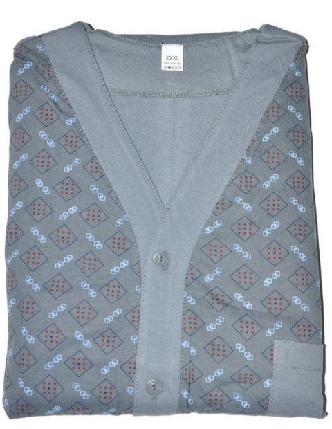 PIŻAMA MĘSKA ROZPINANA DR R.4XL-5XL GUCIO PIŻAMA MĘSKA ROZPINANA DR R.4XL-5XL GUCIO