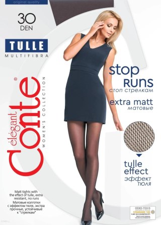 RAJSTOPY TULLE 30 DEN R.2-4 CONTE