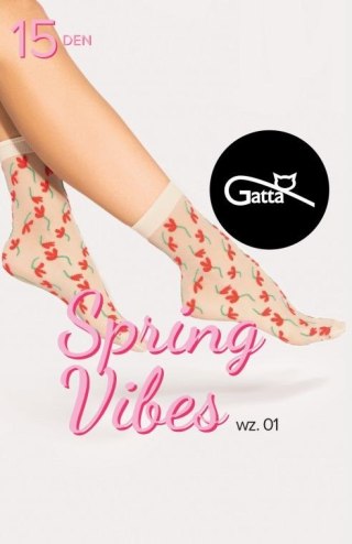 SKARPETKI SPRING VIBES WZ.01 15 DEN GATTA