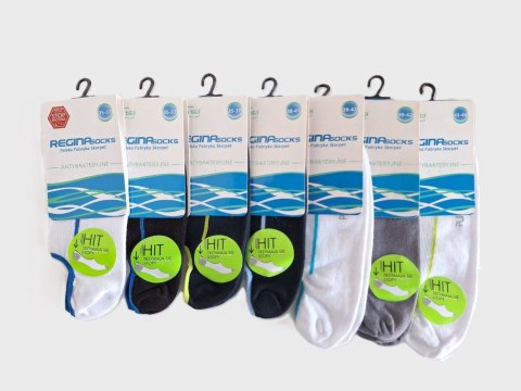 STOPKI PURISTA ANTYBAKTERYJNE WZÓR SILIKON REGINA SOCKS
