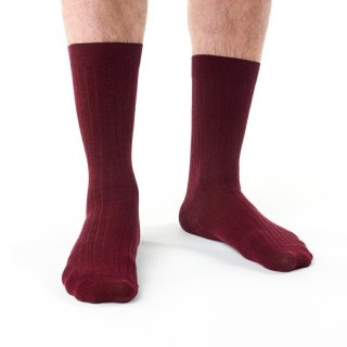 SKARPETY BEZUCISKOWE W PRĄŻEK MERINO WOOL 130 STEVEN
