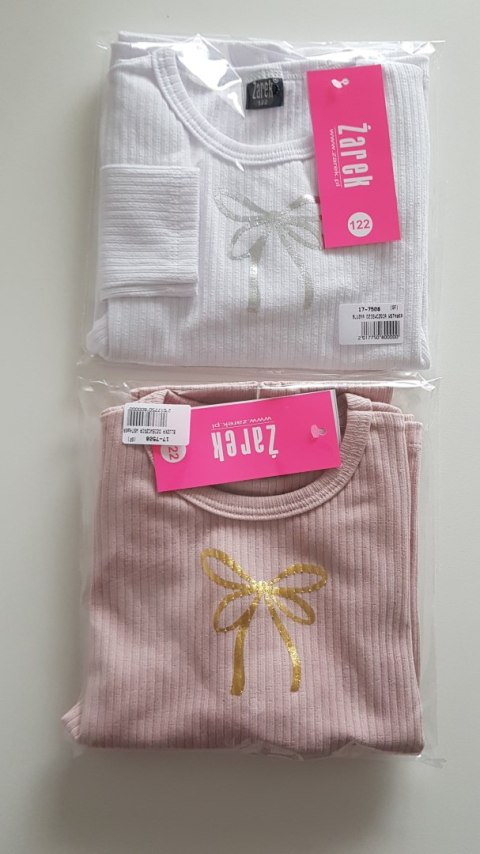 BLUZKA DZIEWCZĘCA KOKARDKA DR R.98-116 SALE ŻAREK BLUZKA DZIEWCZĘCA KOKARDKA DR R.98-116 SALE ŻAREK