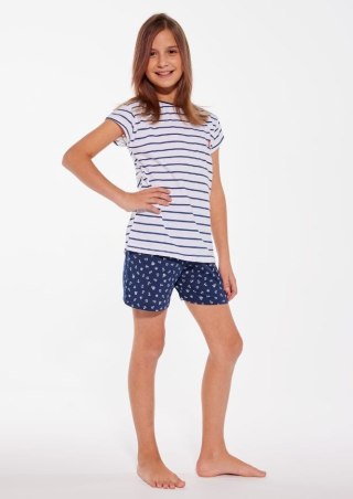PIŻAMA GIRL KIDS 245/103 MARINE KR CORNETTE