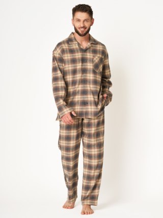 PIŻAMA MĘSKA MNS 402 FLANELA R.3XL-4XL KEY