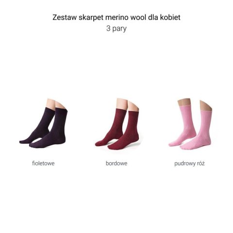 SKARPETY DAMSKIE 175 WEŁNA MERYNOS BOX 3PAK STEVEN SKARPETY DAMSKIE 175 WEŁNA MERYNOS BOX 3PAK STEVEN