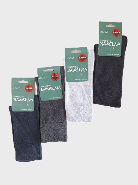 SKARPETY MŁODZIEŻOWE BAWEŁNA R.36-38 SALE NADIR SKARPETY MŁODZIEŻOWE BAWEŁNA R.36-38 SALE NADIR
