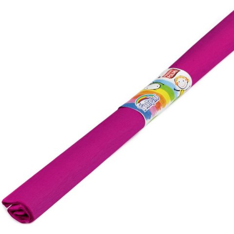 BIBUŁA MARSZCZONA CIEMNORÓŻOWA