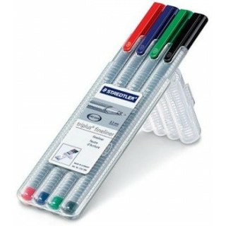 CIENKOPISY STAEDTLER TRIPLUS FINELINER 4 KOLORY
