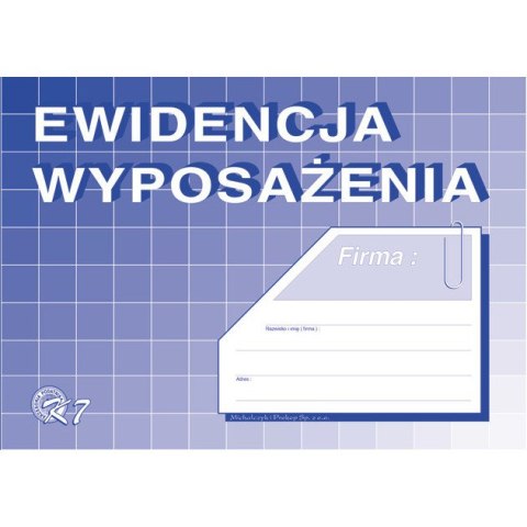 EWIDENCJA WYPOSAŻENIA A5