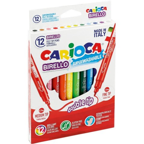 FLAMASTRY CARIOCA BIRELLO 12 KOLORÓW