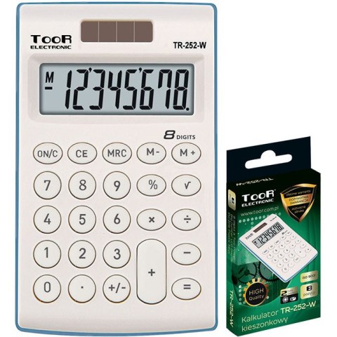 KALKULATOR TOOR TR-252 BIAŁY