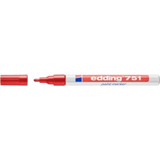 Marker olejowy Edding 751 czerwony