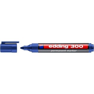 Marker permanentny Edding 300 niebieski