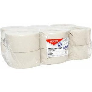 Papier toaletowy Office Products Jumbo 120m 1w makulatura szary (12)