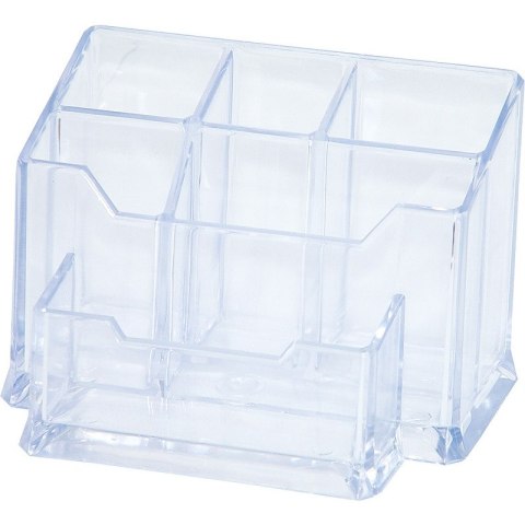 Przybornik na biurko Donau przezroczysty