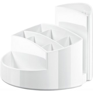 Przybornik na biurko Han 9 komór biały