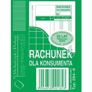 RACHUNEK DLA KONSUMENTA A7 (WIELOKOPIA)