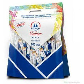 Cukier biały Diamant 5g x100 saszetek