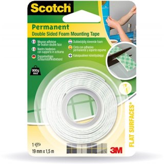 TAŚMA MONTAŻOWA SCOTCH 19mm/1.5m PIANKOWA