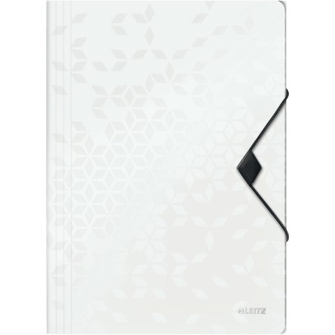 Teczka PP z gumką Leitz Wow A4/15mm biała