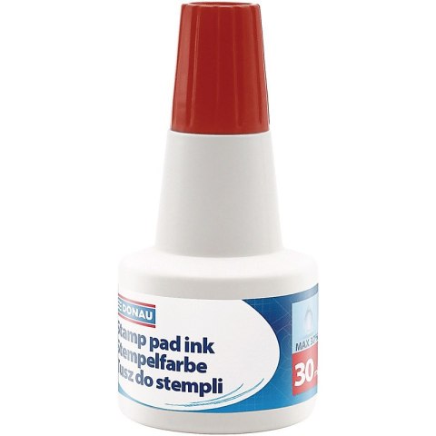 Tusz do pieczątek Donau 30ml czerwony