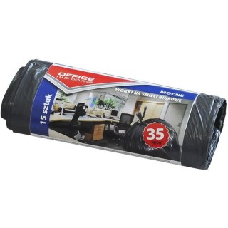 Worki na śmieci Office Products 35L LDPE czarne (15)