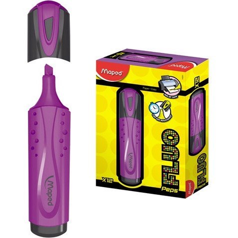 ZAKREŚLACZ MAPED FLUO PEPS FIOLETOWY