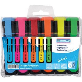 Zakreślacze Donau D-Text 6 kolorów