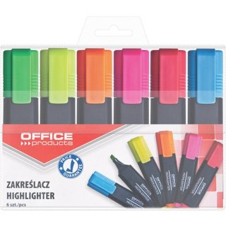 Zakreślacze Office Products 6 kolorów