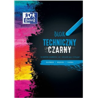 Blok techniczny Oxford A3/10k czarny